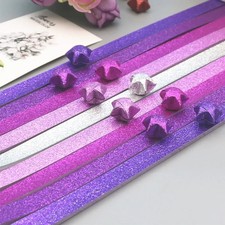 Glitzerpapier Origami Sterne