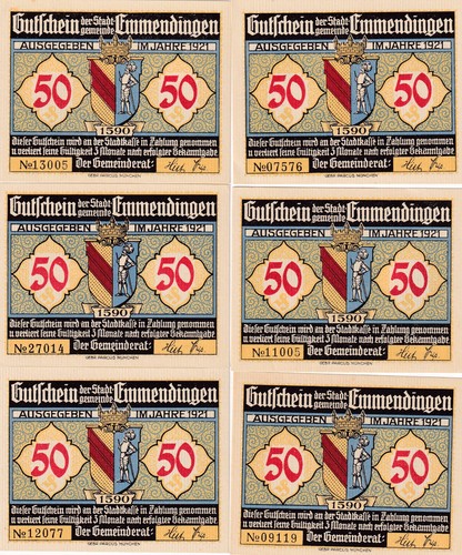 Emmendingen stadt 6x 50 - 6x,