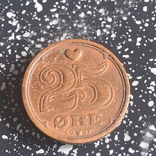 Münze 25 Ore  Dänemark 1994 Danmark