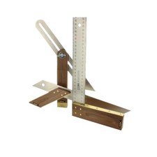 Hedue Tischler-Set A031 3-teilig Messwerkzeug Tischler-Winkel Gehrmaß Schmiege