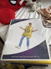 Kostüm Verkleidung Nassboden Schild. Ausgefallen, selten, perfekt für Gruppen 