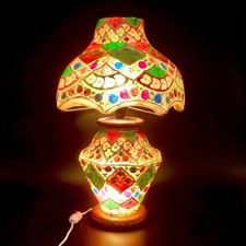 Tischlampe Kamelhaut Lampe Vintage 1950 Orientalisch Kamel Lampe 46cm Leuchte