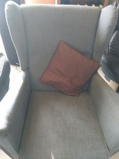 Fernseh Ohren Sessel Grau