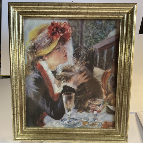 Framed renoir print - print, girl