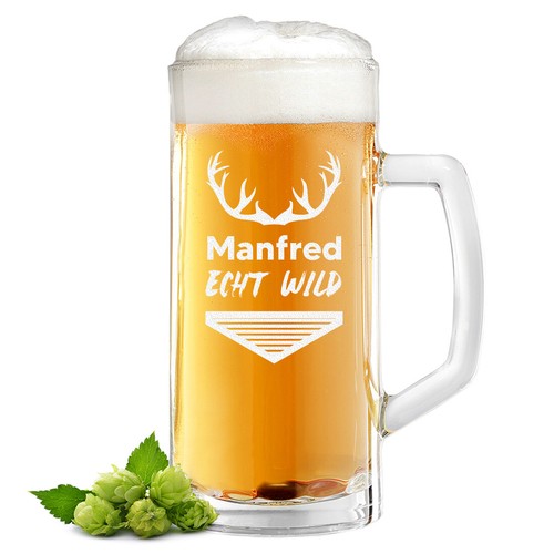 Bierkrug aus glas - aus,