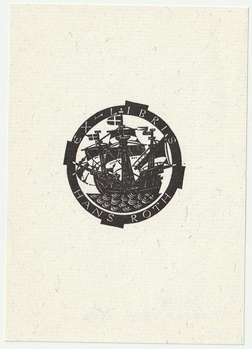 Albert saner exlibris für - saner:,