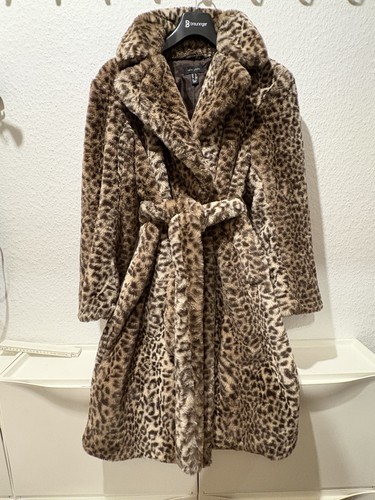 Mantel fell braun leopard - xs,