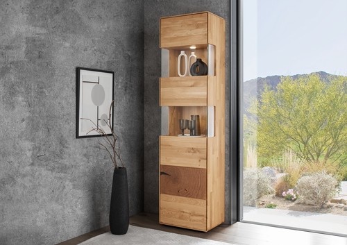 Vitrine 50x202cm massivholz - 50x202cm,