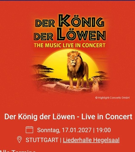 König der löwen tickets 2 - der,