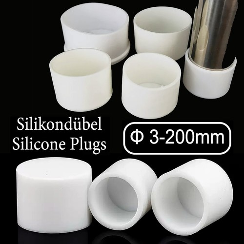 Silikon gummi kappe weiß - silikon, rund
