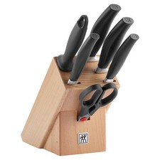 ZWILLING Messerserie FIVE STAR Messerblock schräg bestückt 7-teilig