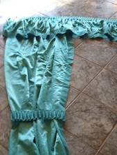 Dekoration aus 2 Schals mit Querbehang türkis Blickdicht Deko