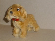 Steiff Hund, laufend, Mohair, 60iger, Lederhalsband, guter Zustand 