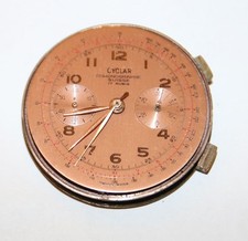Cyclar Chronograph Suisse 17 Rubis Uhrwerk defekt Bastler