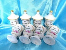 8 kleine Apotheker Gefäße Limoges Porzellan