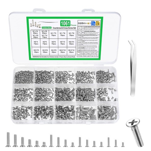 Mini schrauben set 1061 stk - mini,