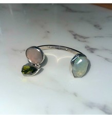 Henri Bendel silberfarbener