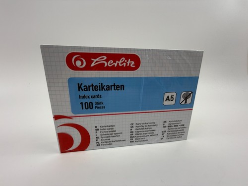 Herlitz karteikarte kariert - herlitz, a5