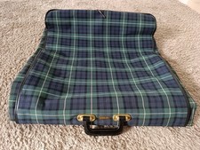 Mädler Original ❤️ Anzugtasche 50er Jahre Kleidersack Koffer Vintage Grün Karier