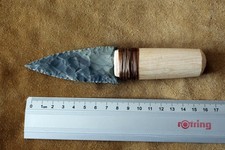 Steinzeit Dolch Replik Silex