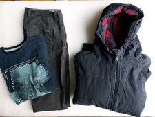 Jungen Bekleidungspaket Hose dicke Winterjacke Jacke Pullover Gr. 170/176