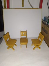 3 x Nostalgie Holz  Stuhl