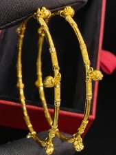 Classy Dubai Handgefertigte 2,62 MM Armreifen Armband In 916 Solide 22K Gelbgold