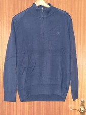 Troyer Denim Culture Marine Blue Größe L 100% Cotton Mit Zipper 