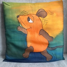 Maus Kissen | 38x38 | 100% Seide | Bezug Mit Füllung | Die Maus Vintage Kissen |