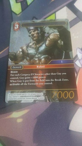 Final fantasy tcg guy 003h - final, 6-003h