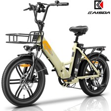 E Bike Klapprad 20 Zoll Elektrofahrrad Mountainbike E-CityBike 20.8Ah Doppelakku