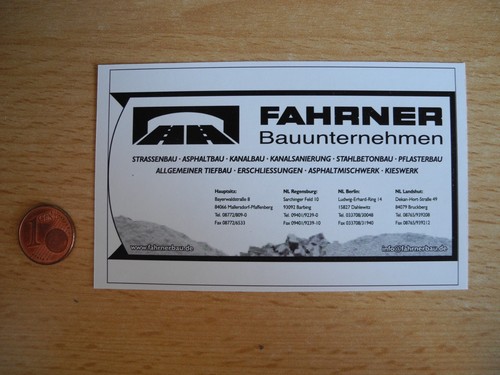 Reklame werbeanzeige fahrner - reklame,