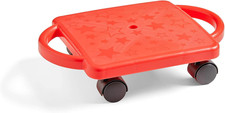Red indoor scooter board with - red,