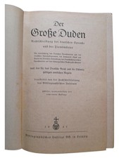 Duden Rechtschreibung 1941 Taschenbuch Wörterbuch Bibliographisches Institut