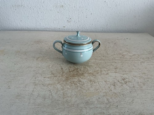 Alte kleine emaille zuckerdose - emaille,