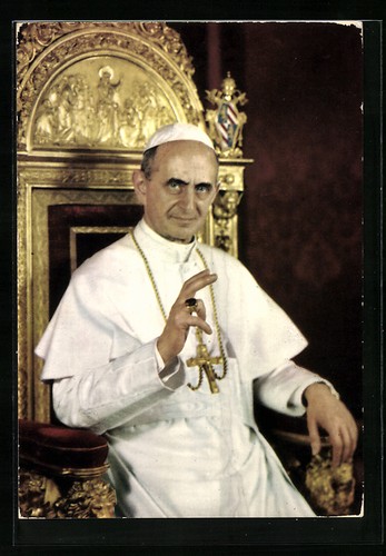 Ansichtskarte papst paul - papst,