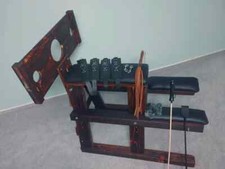 Strafbock 4 Kombinationen : Reiter, Pfahl,Arm/Beinspreizer,Pranger+Zubehör NEU