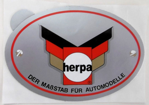 Werbe aufkleber herpa - werbe-aufkleber, der