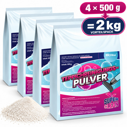 2kg teppich reinigungspulver - 2kg,