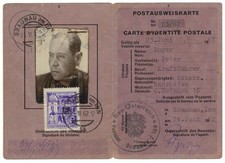 Ausweis - Postausweiskarte - Postamt Braunau / Inn - Ranshofen - 1962