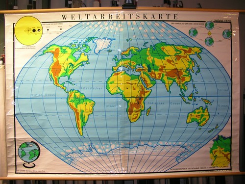 Schulwandkarte schöne alte