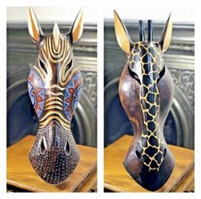 Holz geschnitzte Maske Giraffe