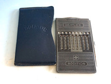 Duplex Handrechner Tischrechner Addiator Subraktion Antik Selten  (F024-538)