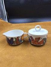 Villeroy & Boch Porzellan,Milchkännchen & Zuckerdose,Acapulco,buntes Design