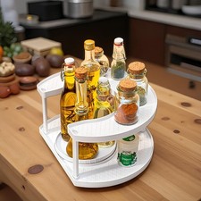 Gewürzregal Gewürzkarussell drehbar Gewürzständer Küchenregal Kräuterkarussell