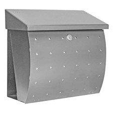 Heibi KROSIX Briefkasten Postkasten Postfach Edelstahl geschliffen 39x17x34 cm