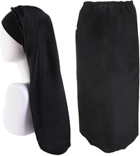 Satin schlafhaube lang seide - satin,