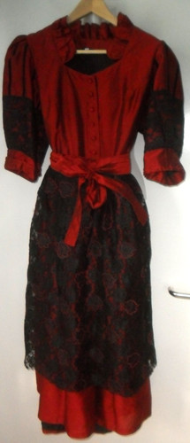 Dirndl rot schwarz - dirndl, gr