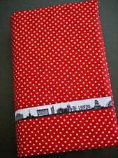 Buchhülle Stoffumschlag SKYLINE Leipzig für Taschenbuch o. Hardcover Hülle