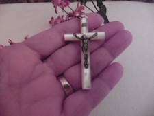 ALTES KREUZ PERLMUTT ANHÄNGER